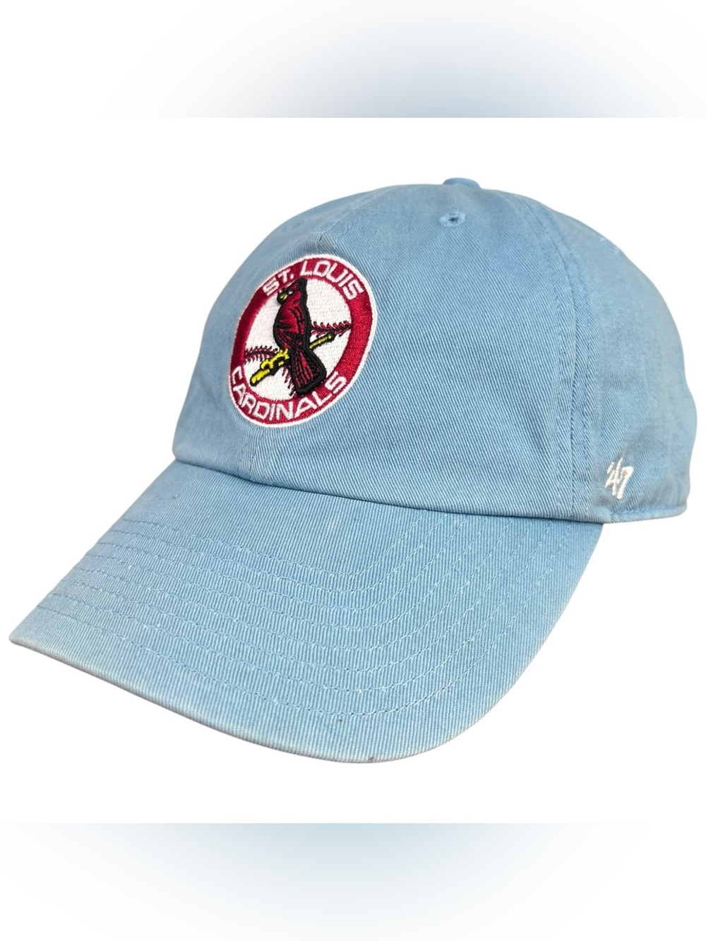 ‘47 Brand Sky Blue St. Louis Cardinals Adjustable Strap Back Baseball Cap Hat OS